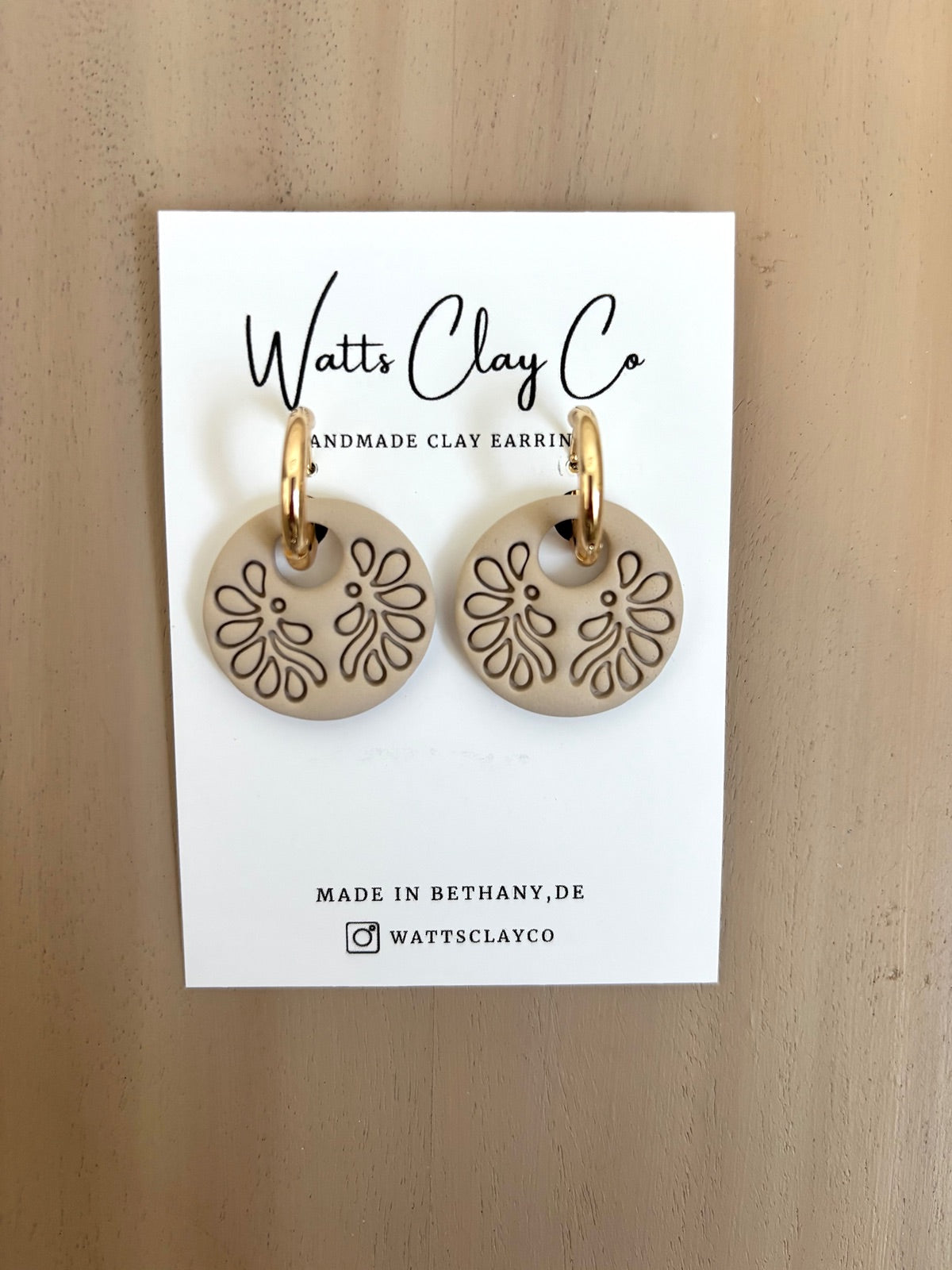 Tan Hoops